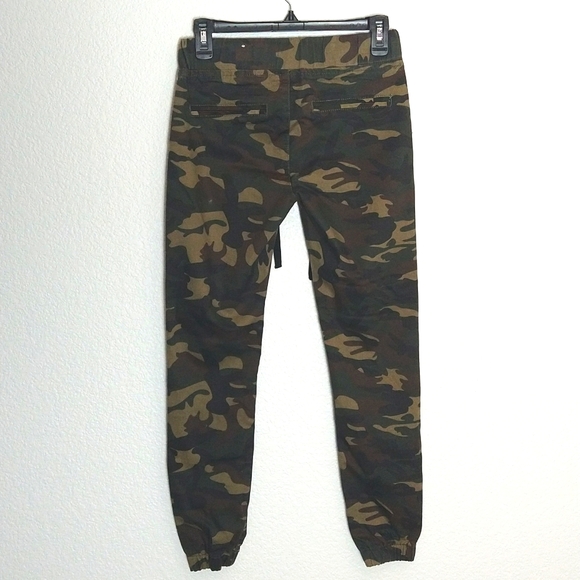 NWT Women's  Camo Camouflage Pants Joggers Drawstring Waist Stretch Size 3/4 - Picture 6 of 6